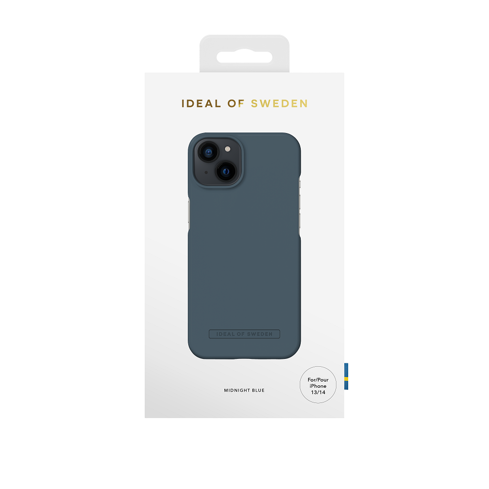 IDeal Seamless iPhone 14 kuori - Midnight Blue