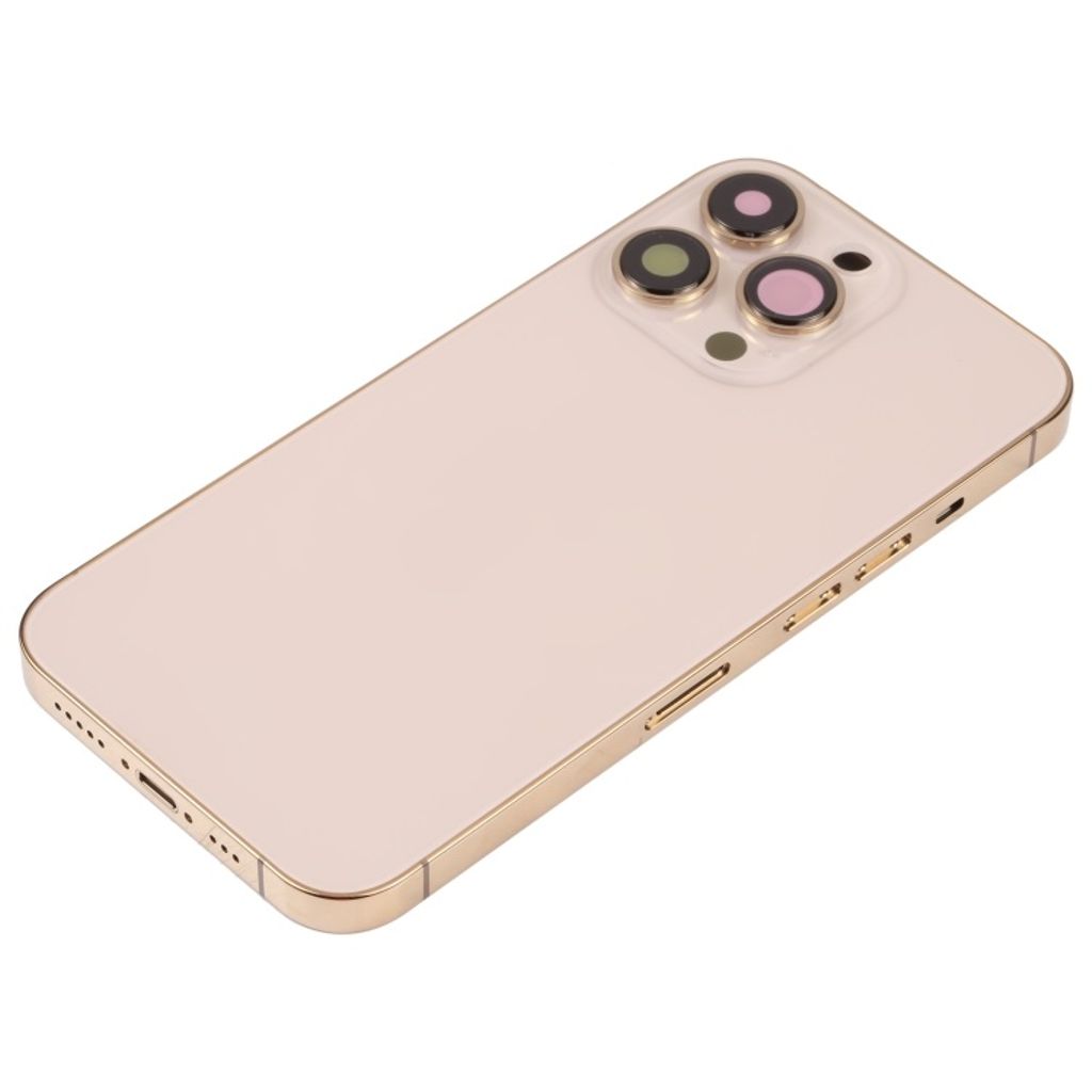iPhone 13 Pro Baksida med smådelar - Guld