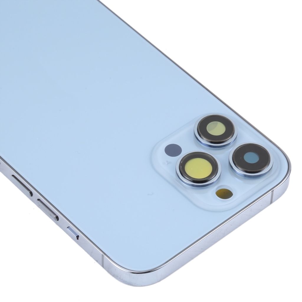 iPhone 13 Pro Max Bagcover med små dele - Blå