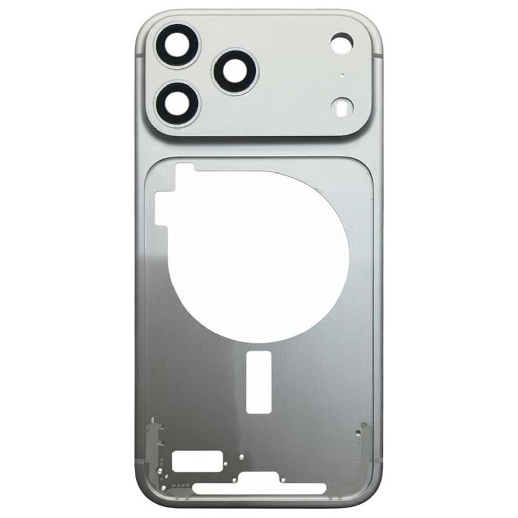 iPhone 17 Pro Mellemramme med kamera linse dæksel - Sølv