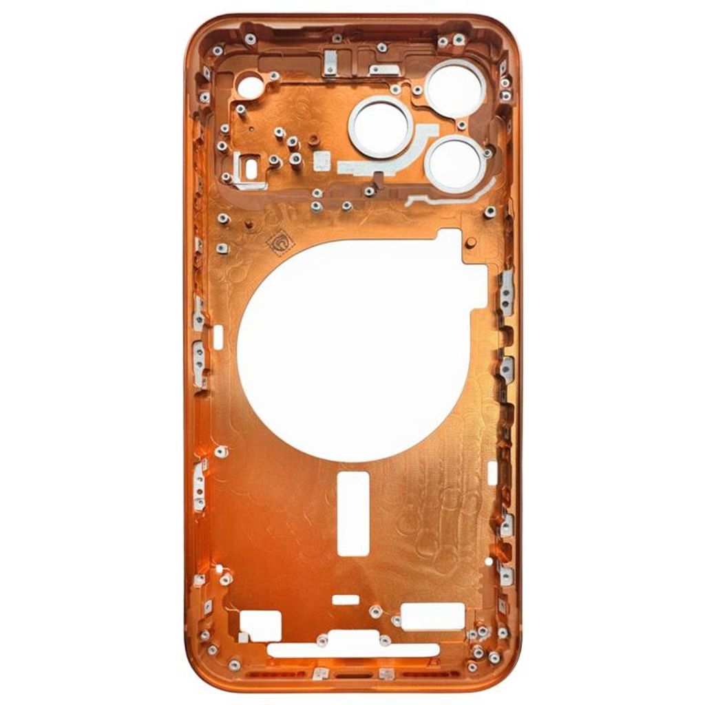 iPhone 17 Pro Max Midtramme med kameralinsedeksel - Cosmic Orange