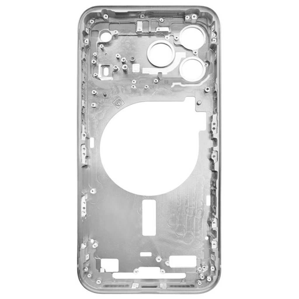 iPhone 17 Pro Max Midtramme med kameralinsedeksel - Sølv