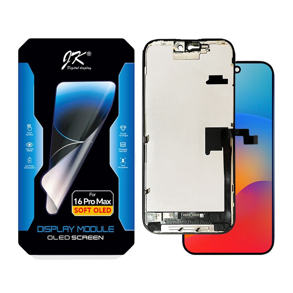 iPhone 16 Pro Max 120Hz Soft OLED-skärm – JK Premium