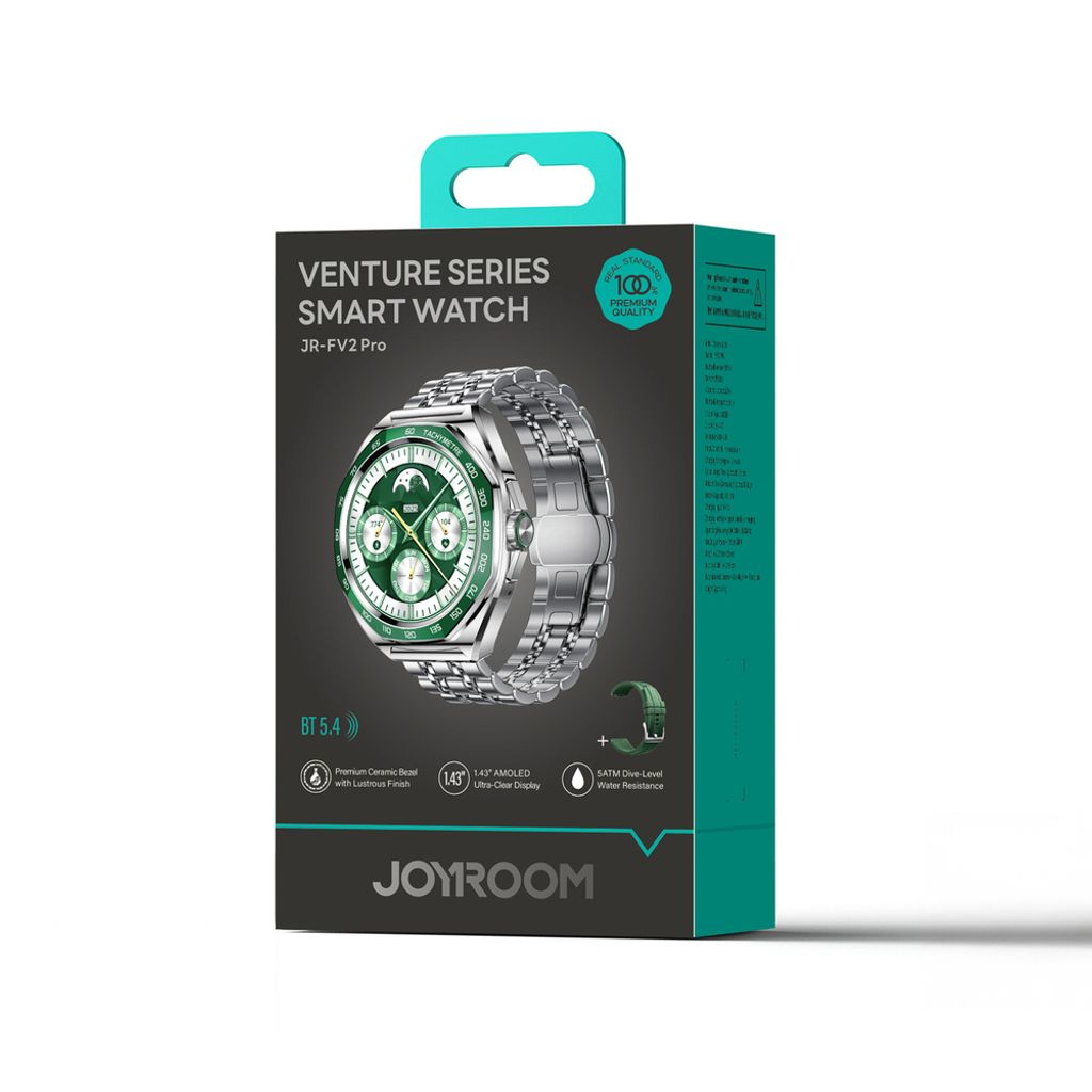 Joyroom Venture -sarjan älykello 1.43" AMOLED-näyttö JR-FV2 Pro - hopea