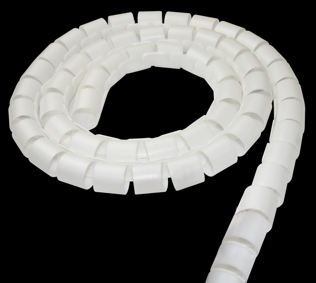 Deltaco nylonkabelslange 25 mm med verktøy – hvit 2,5 m