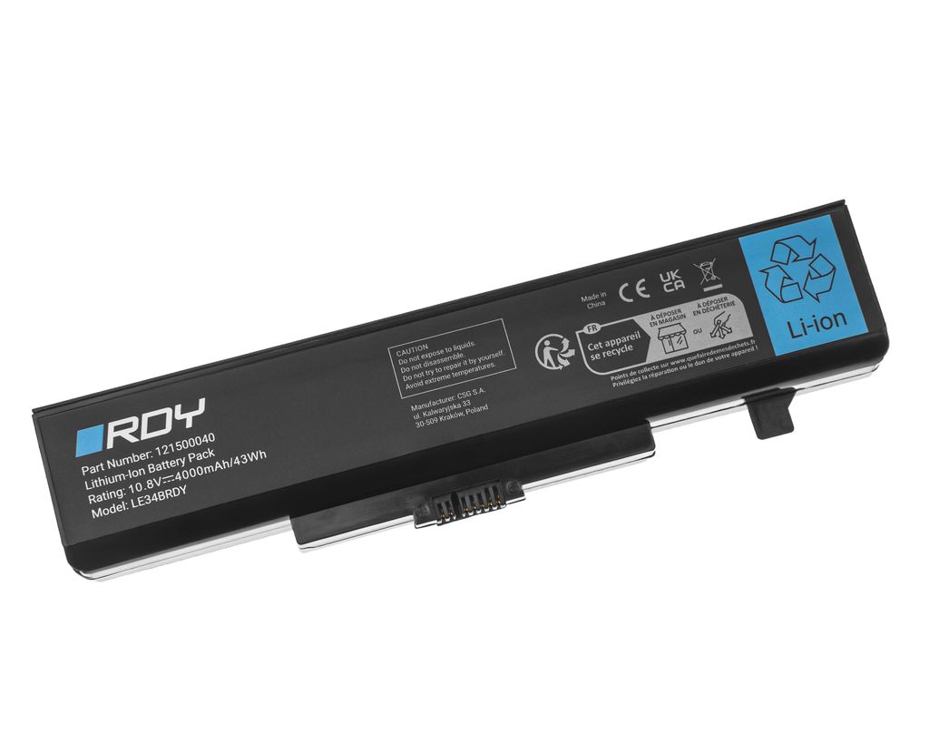 RDY Laptop Batteri L11L6Y01 L11M6Y01 L11S6Y01 til Lenovo B580 B590 G500 G505 osv.