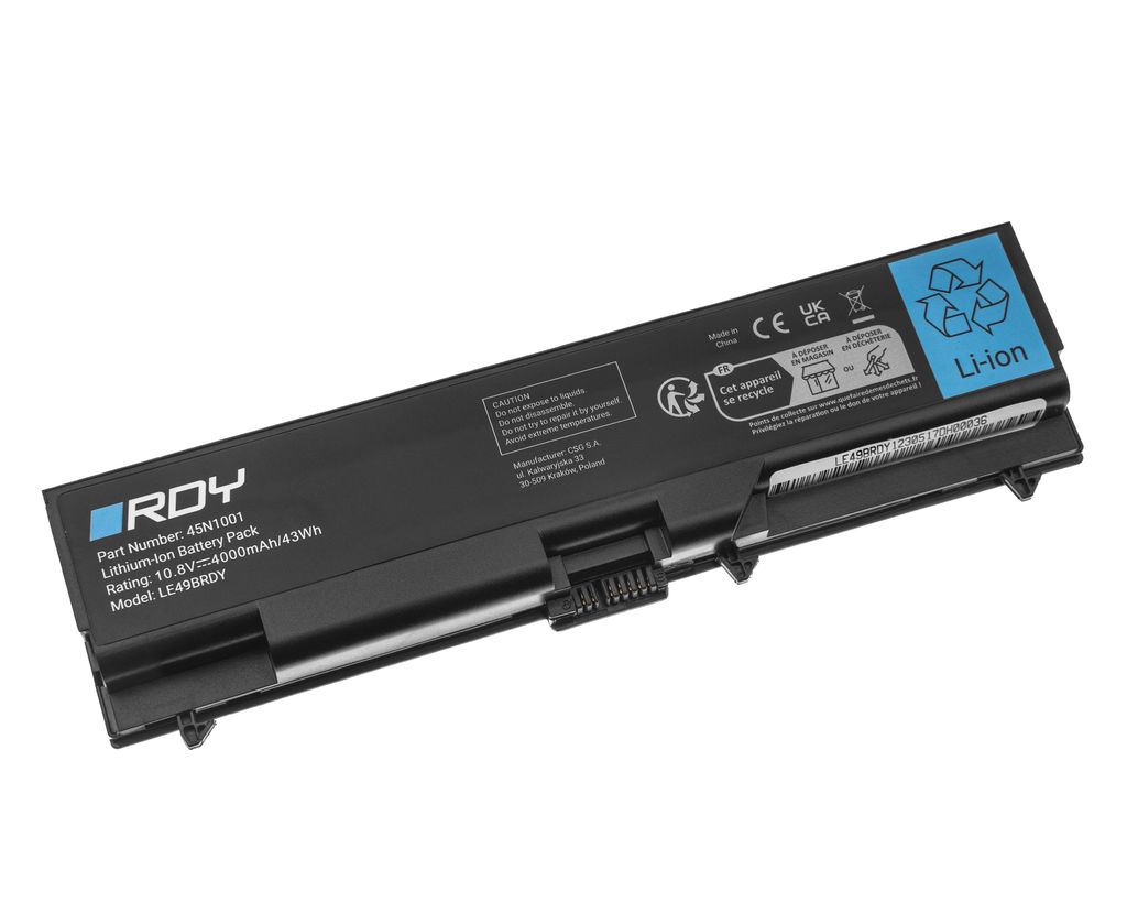 RDY Batteri 45N1001 til Lenovo ThinkPad L430 L530 T430 T430i T530 T530i W530