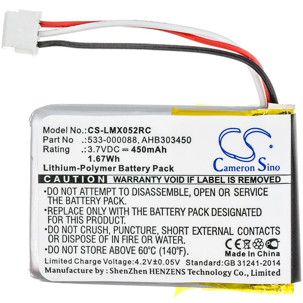 Logitech MX Master 2s, 3,7V, 450mAh