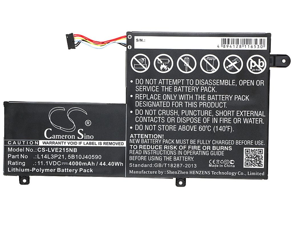 5B10J40590 for Lenovo, 11.1V, 4000 mAh
