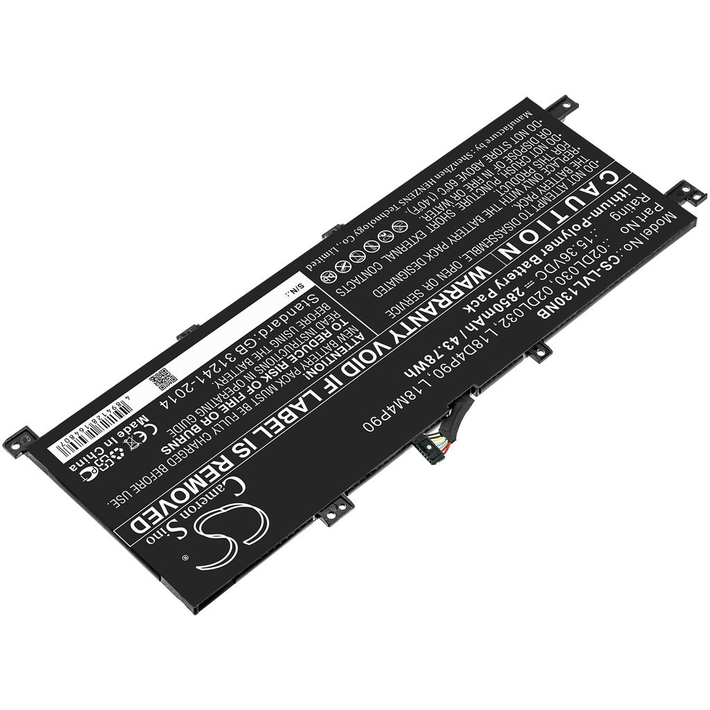 02DL031 för Lenovo, 15.36V, 2850 mAh