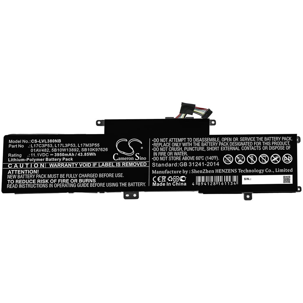 Lenovo ThinkPad L380 Yoga 20M7S00100, 11,1V, 3950mAh
