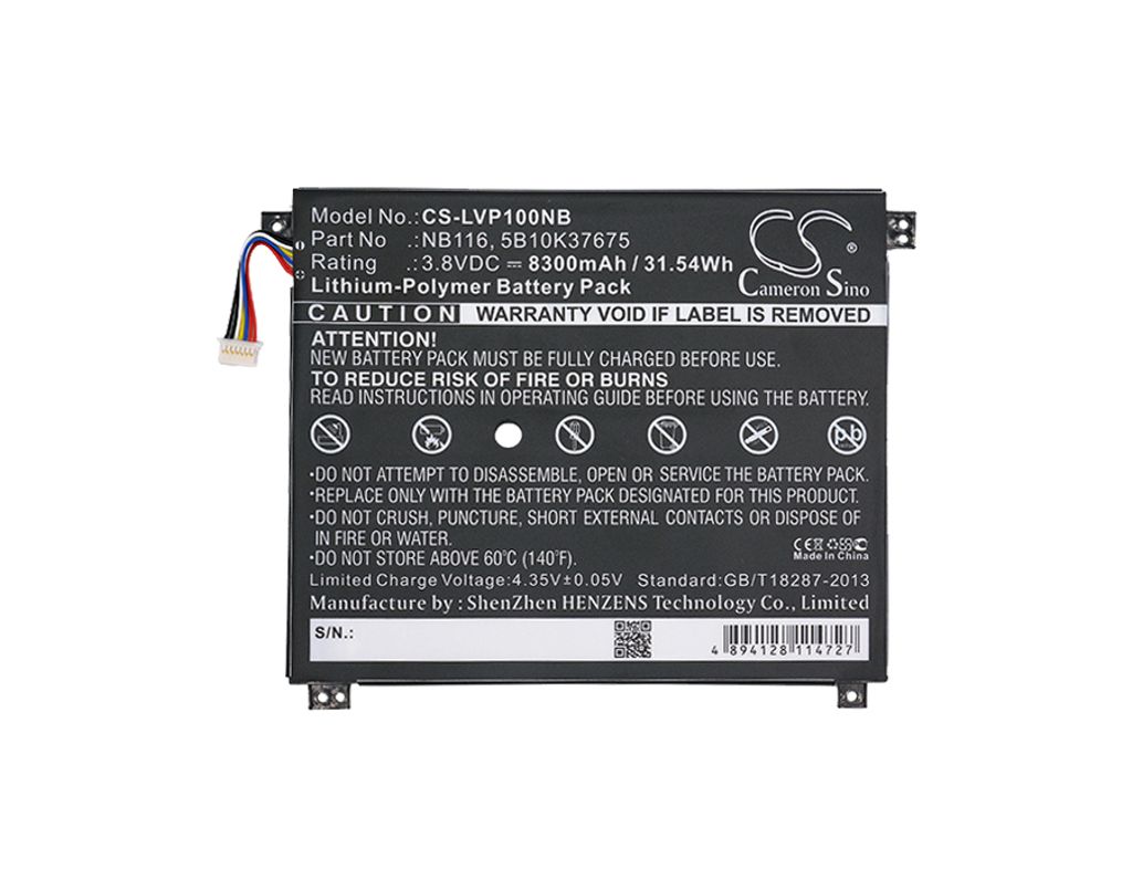 5B10K37675 for Lenovo, 3.8V, 8300 mAh