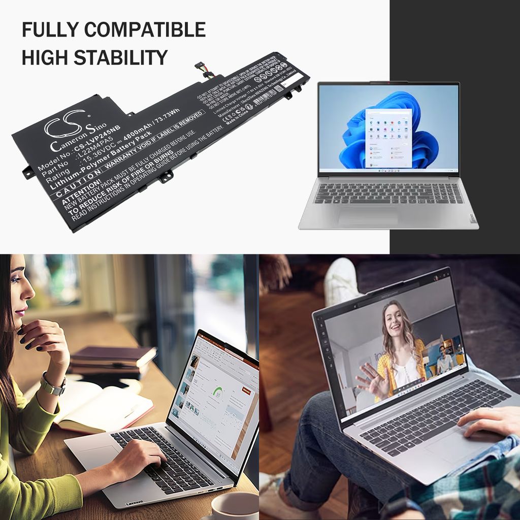 IdeaPad Slim 5 16ABR8 82XG006SBM, 15.36V, 4800mAh