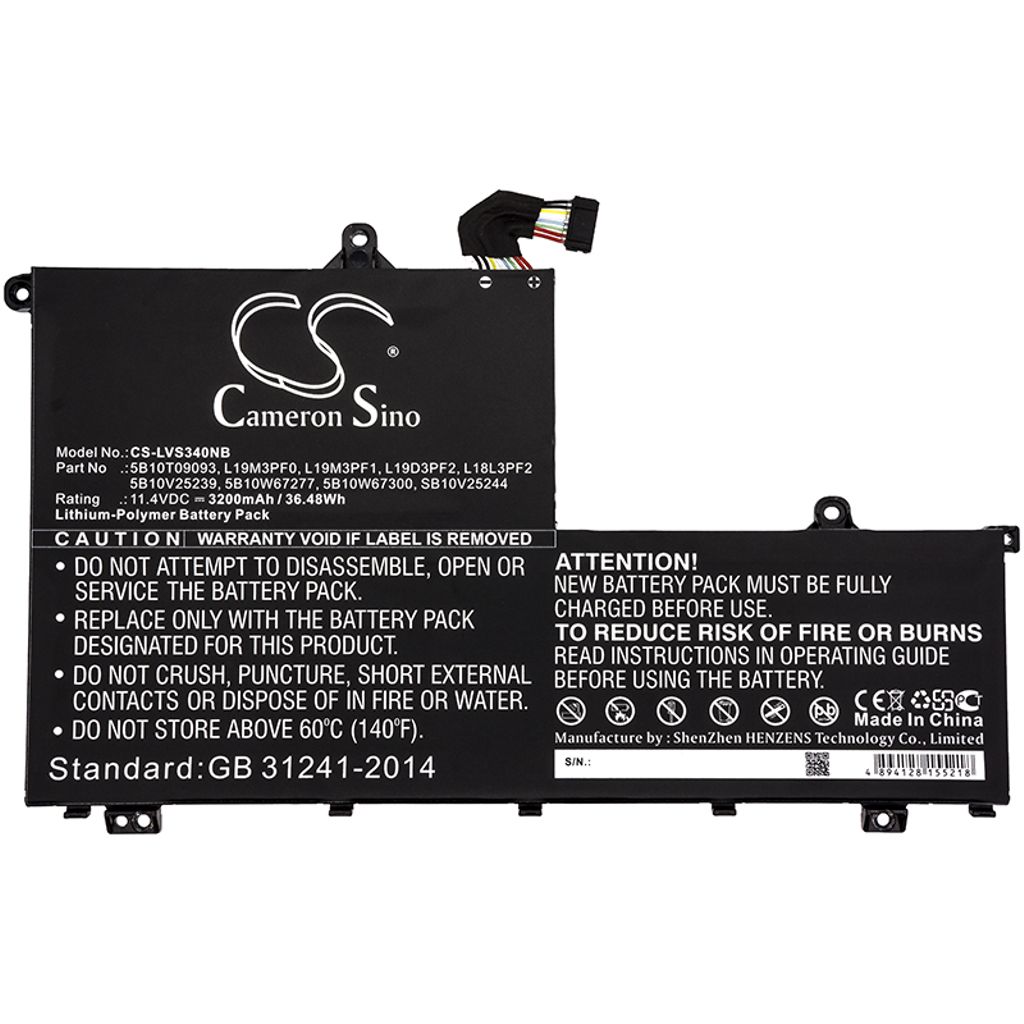 SB10W67288 for Lenovo, 11.4V, 3200 mAh