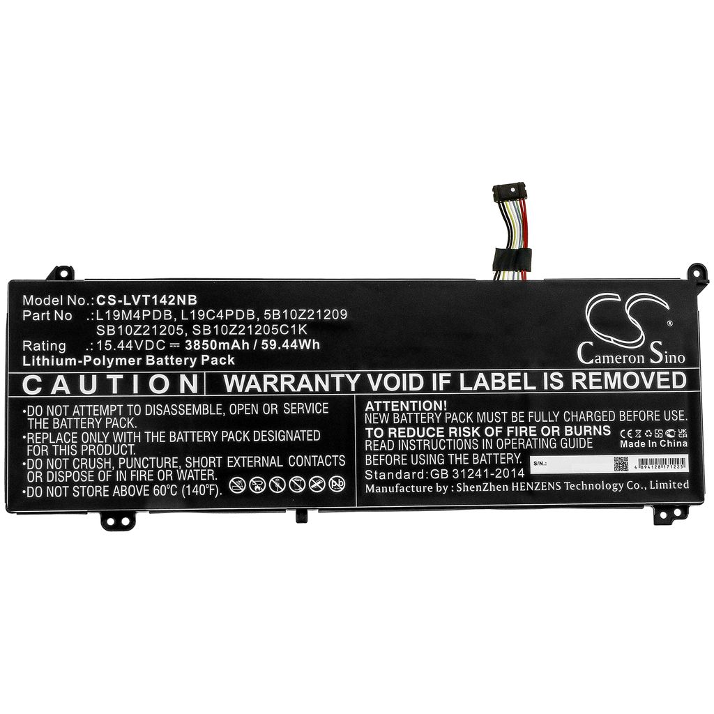 L19C4PDB laitteelle Lenovo, 15.44V, 3850 mAh