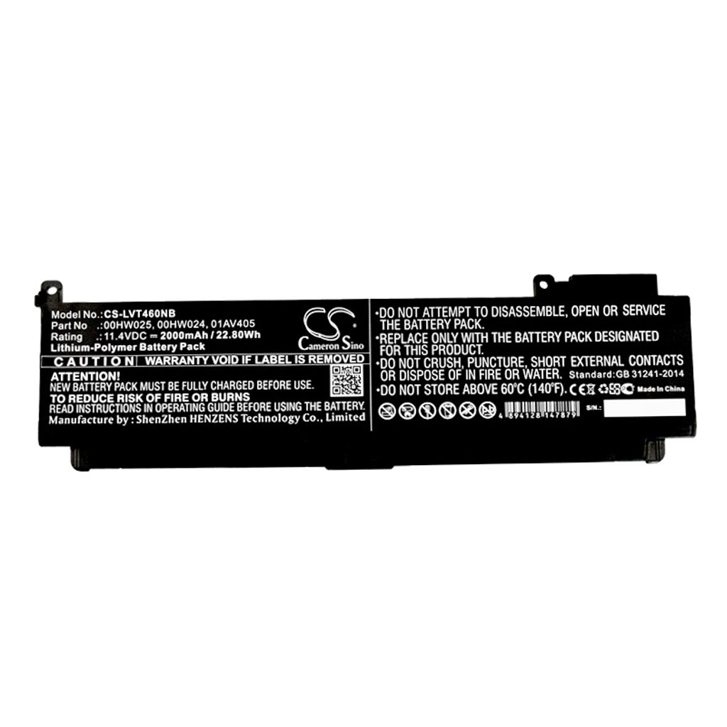 Lenovo Thinkpad T460s 20F90055, 11,4V, 2000mAh
