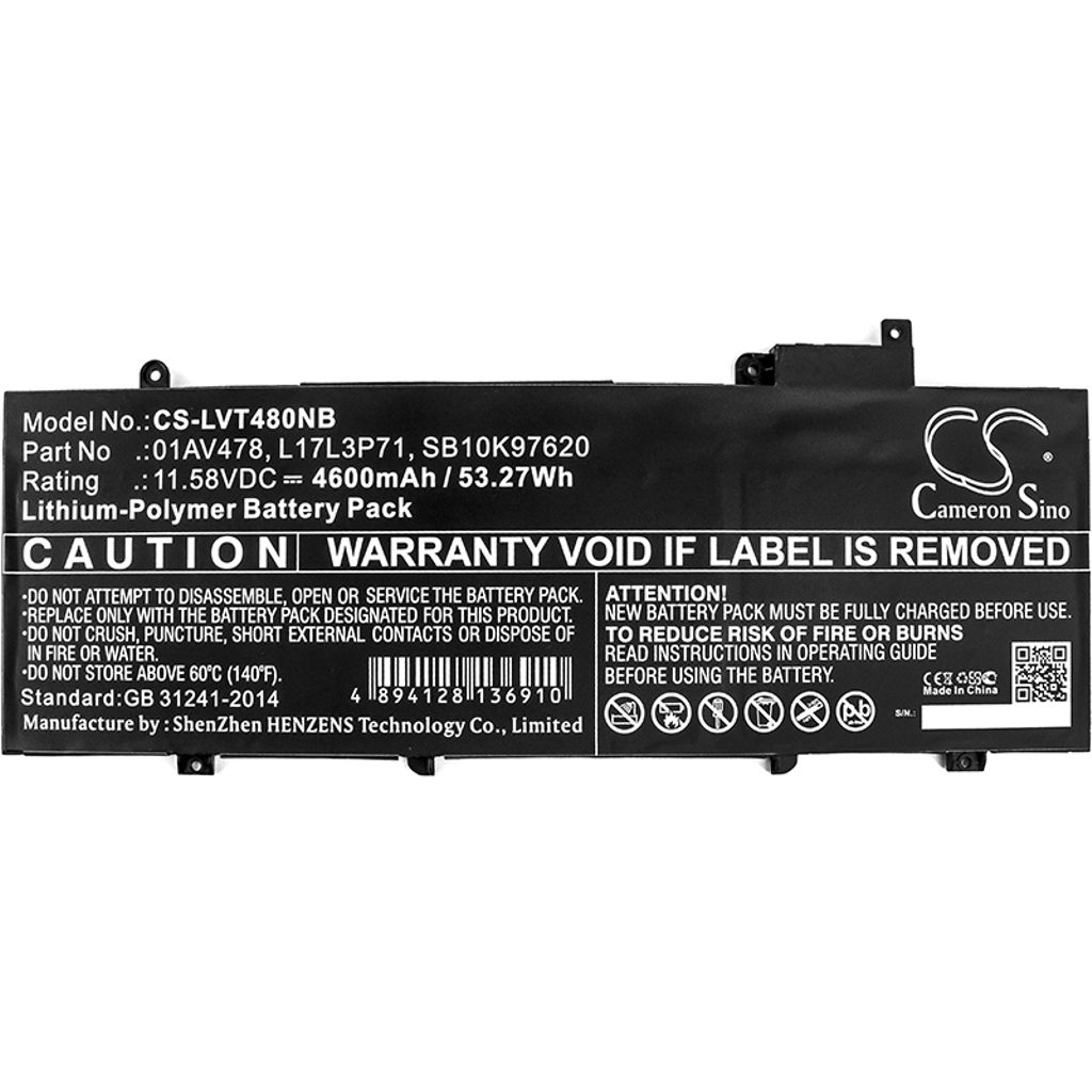 Lenovo ThinkPad T480s etc
