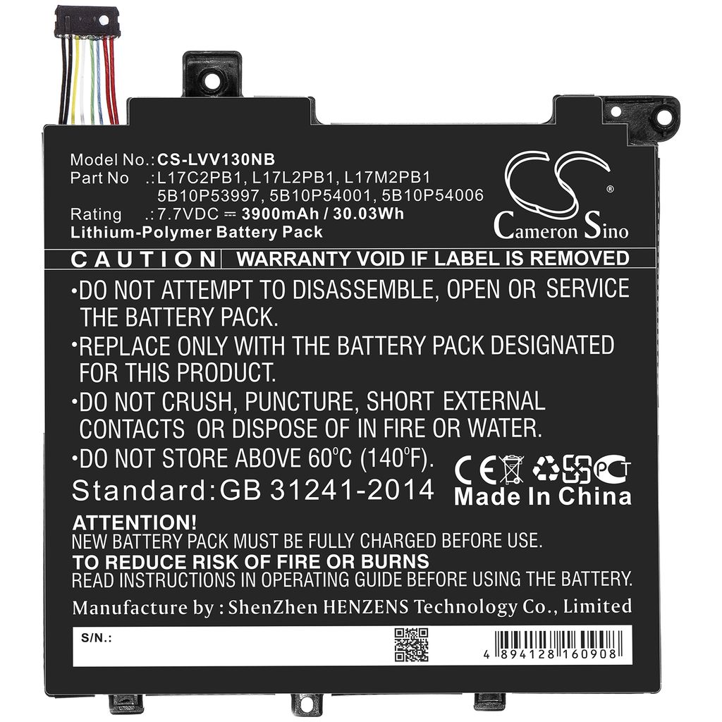 Lenovo V130-14IKB-81HQ00EMGE, 7.7V, 3900 mAh