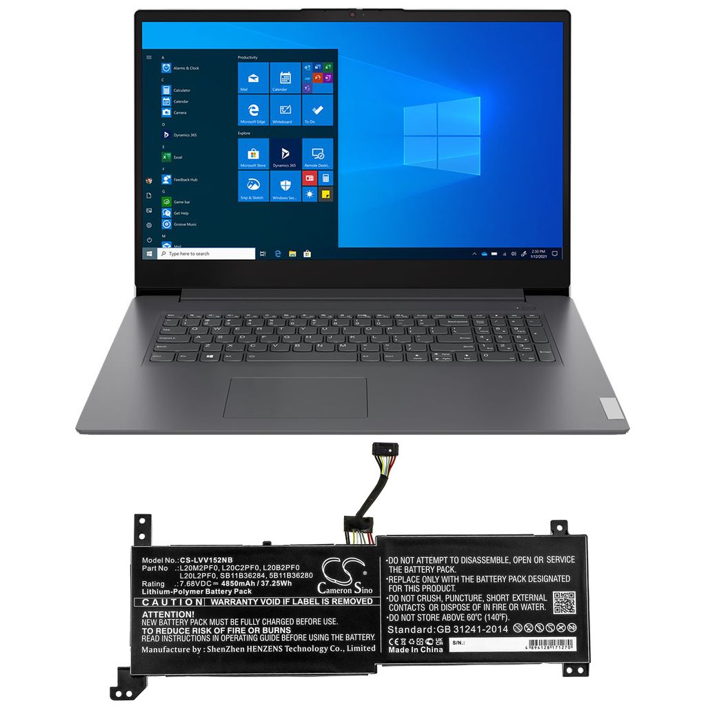 Lenovo IdeaPad 3 15ITL6, 7.68V, 4850 mAh
