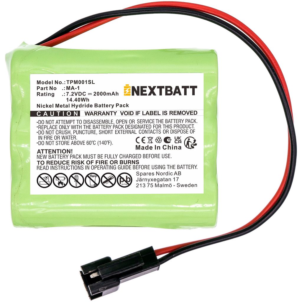Tivoli PAL MA-1, 7.2V, 2000 mAh