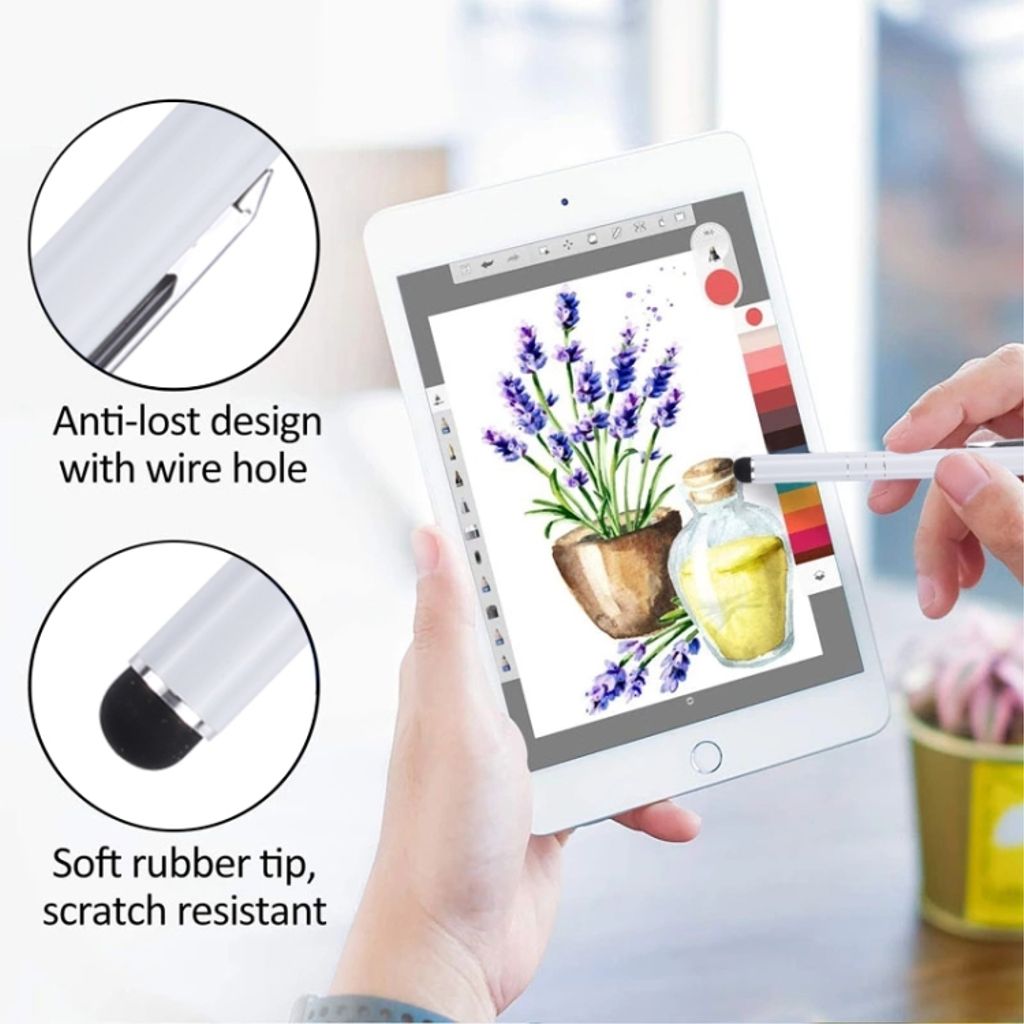 Universal Stylus Mobil Pen – Hvid