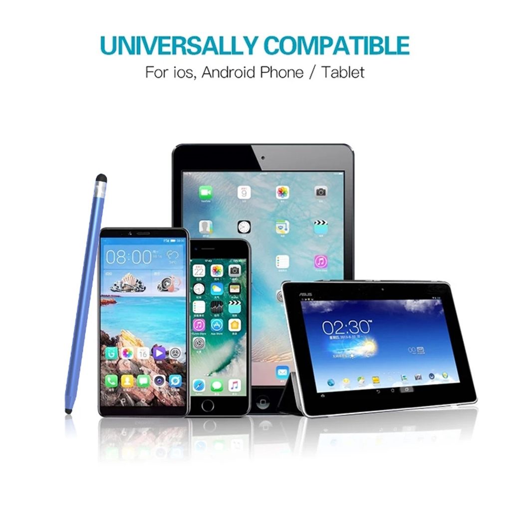 Universel kapacitiv styluspen – sort