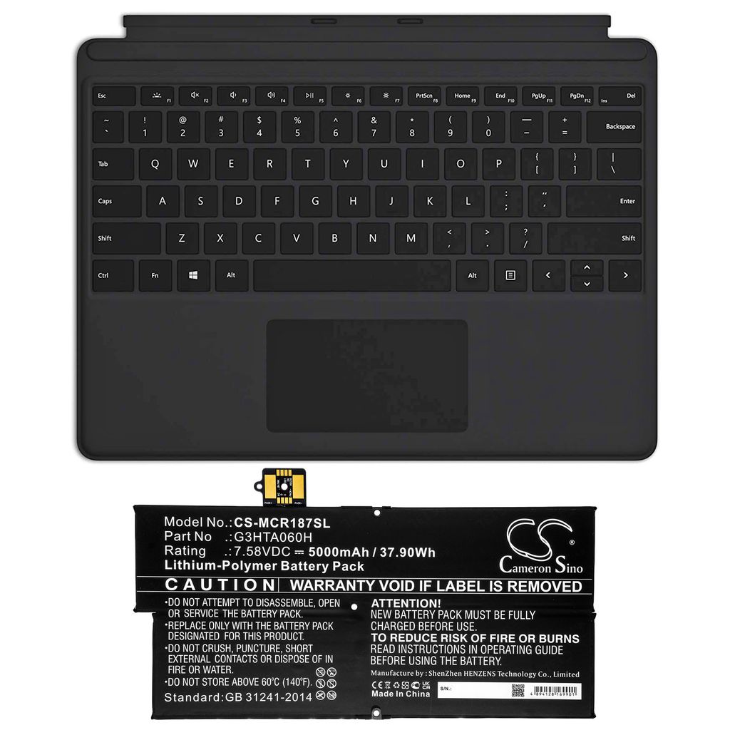 Microsoft Surface Pro X 1876 Keyboard mfl