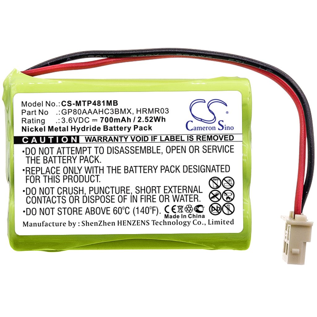 Motorola MBP483, 3,6V, 700mAh