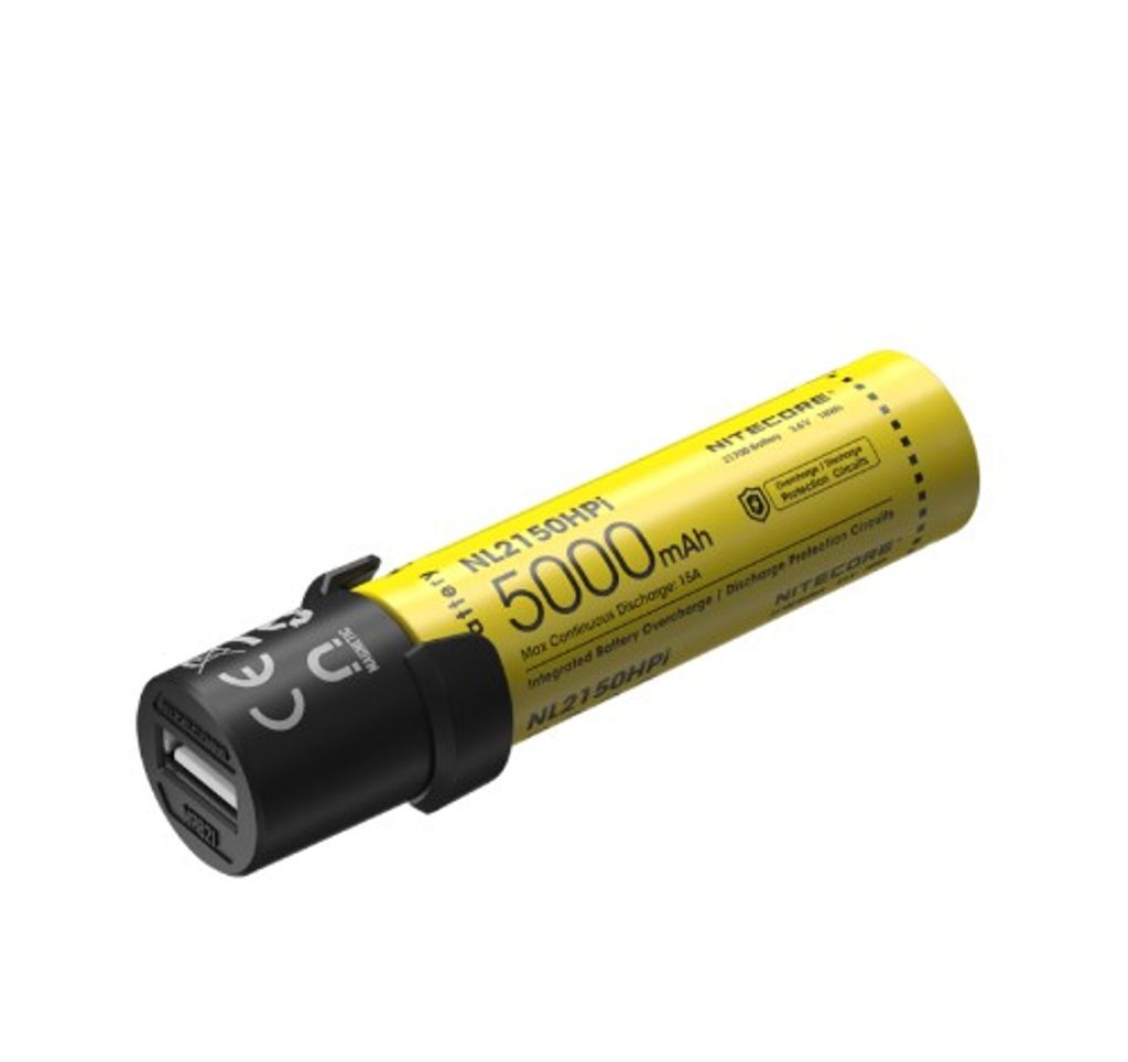 Nitecore 21700 Intelligent Battery System 5000mAh med Lampa, Laddare och Powerbank