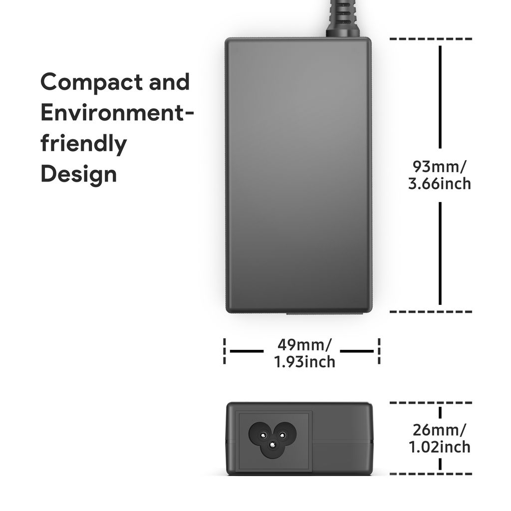 NEXTBATT Laptopladdare 45W universal AC-adapter 4.5x3.0mm