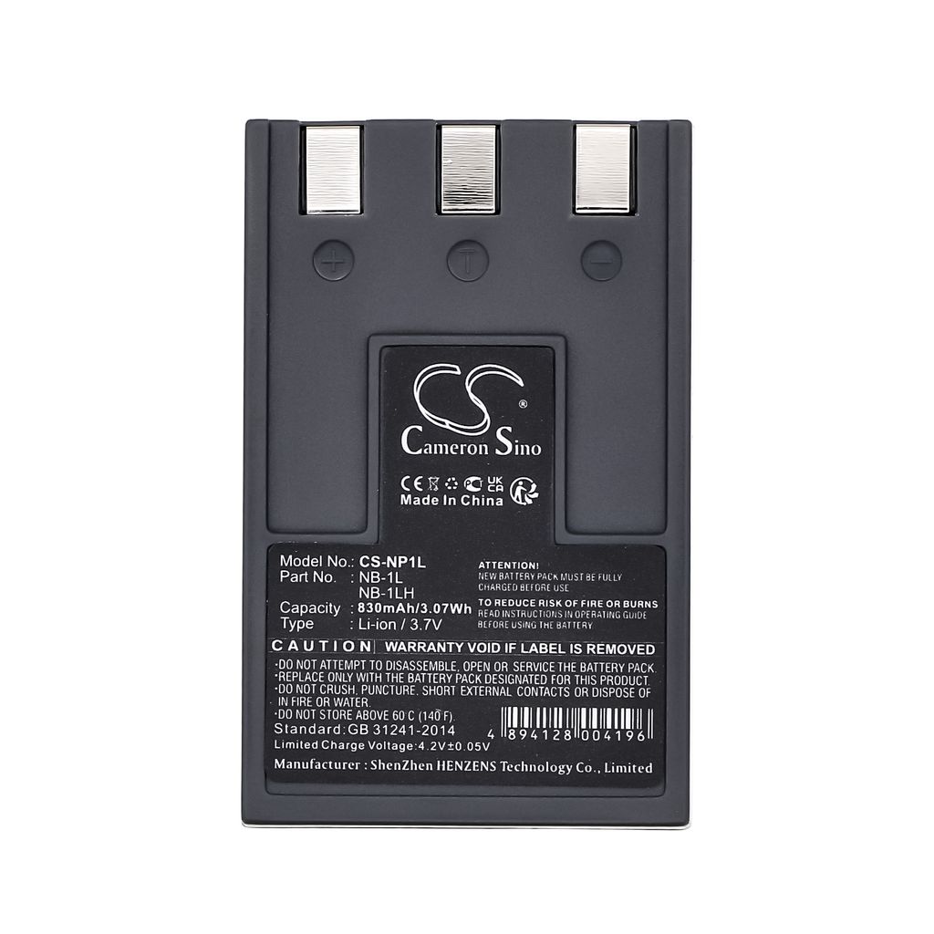 Canon PowerShot S200, 3,6(3,7)V, 830mAh