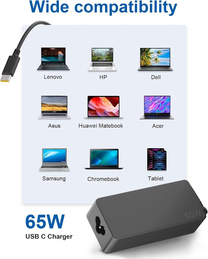 Kraftfull USB-C-laddare för Samsung Galaxy Book – 65W Snabbladdning