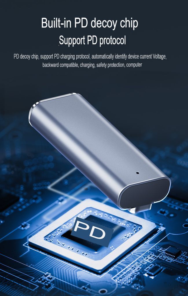 Magnetisk USB-C ladeadapter for Macbook Magsafe 2 med 100W kabel