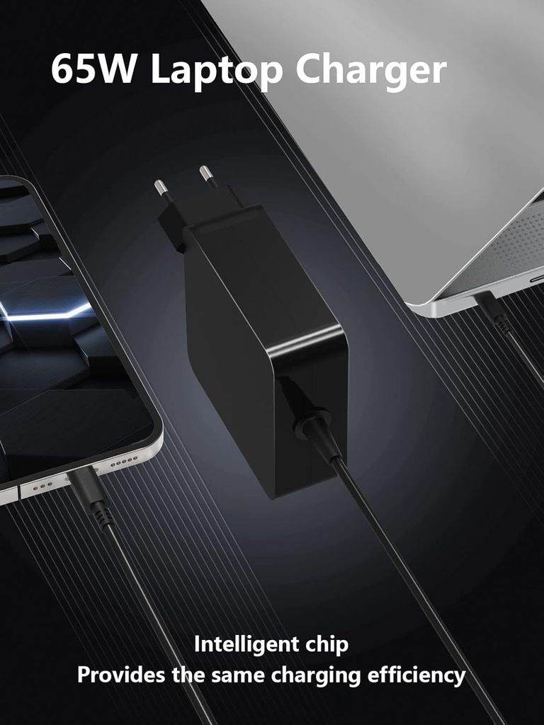 Kraftfull 65W USB-C Laddare för ASUS Laptops & Enheter