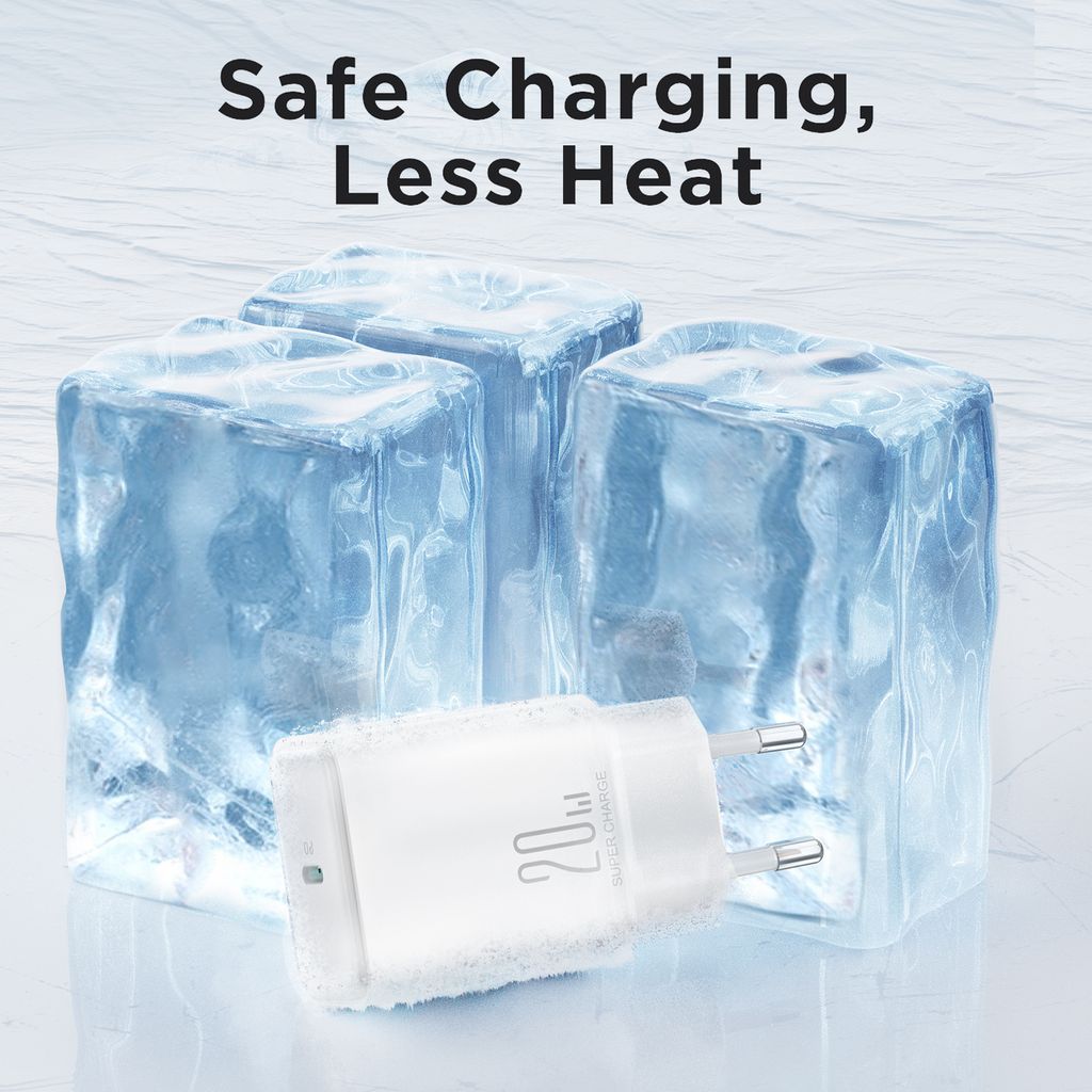 Snabbladdare till Samsung 20W USB-C Strömadapter + Kabel 1m, 3A