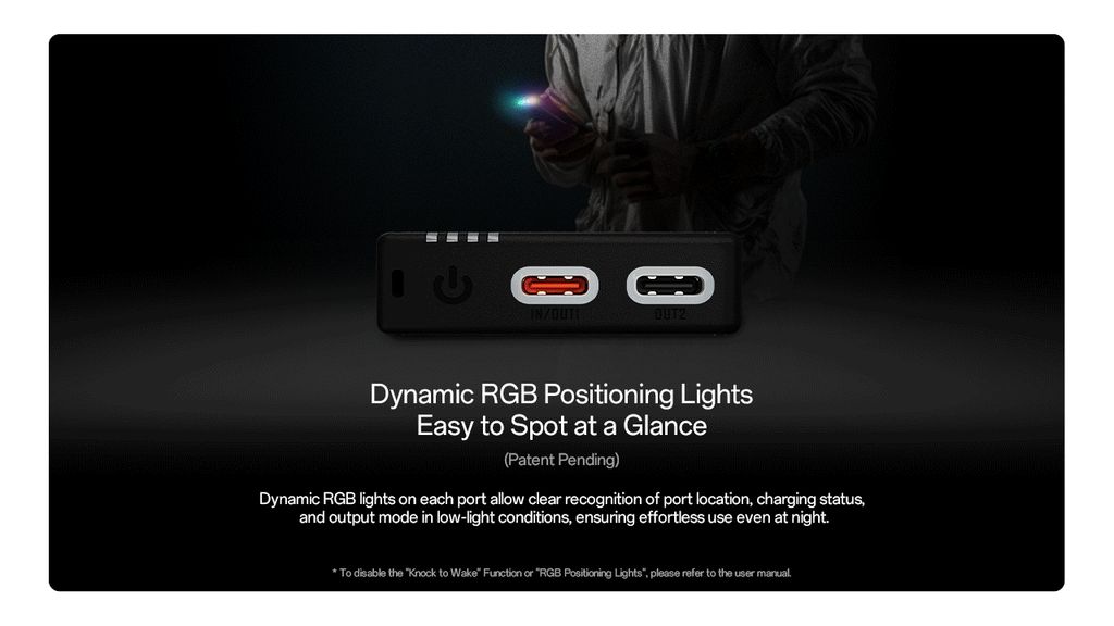 Nitecore NB10000 Gen4 Powerbank 10000mAh, 3A med 2 USB-C-porter