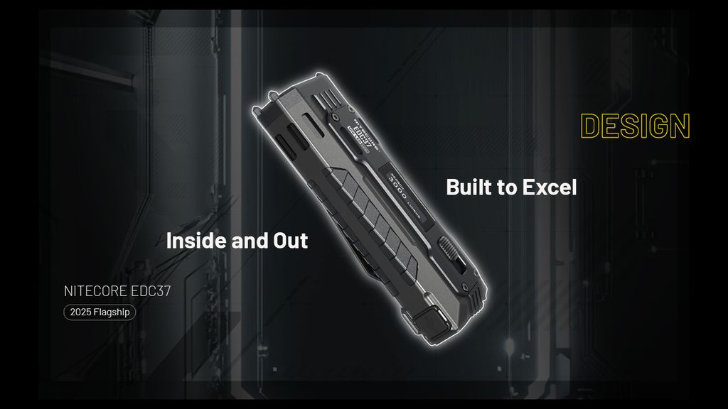 Nitecore EDC37 Ficklampa LED 8000Lm med USB-C laddport