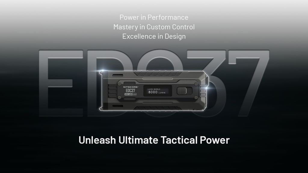 Nitecore EDC37 Ficklampa LED 8000Lm med USB-C laddport