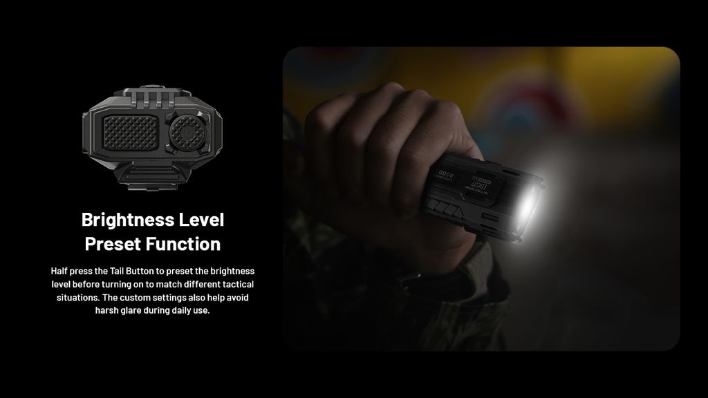 Nitecore EDC37 Ficklampa LED 8000Lm med USB-C laddport