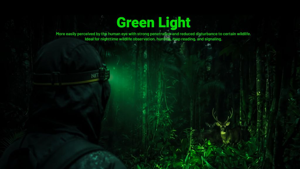 Nitecore HA19 RGB Pannlampa 650 lm Svart