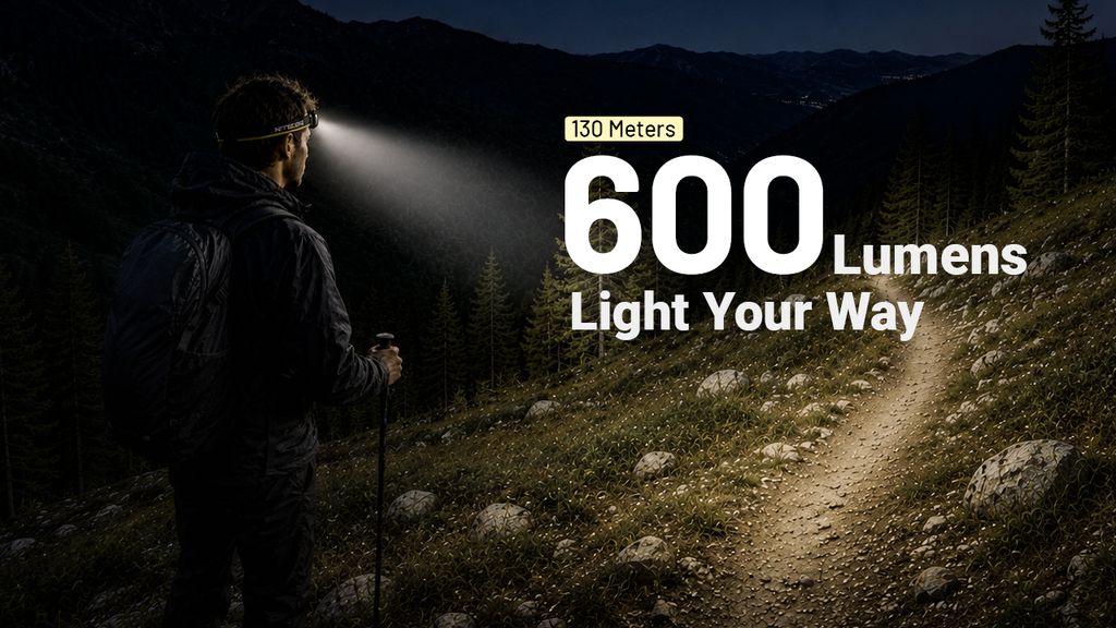 Nitecore HA19 RGB Pannlampa 650 lm Svart