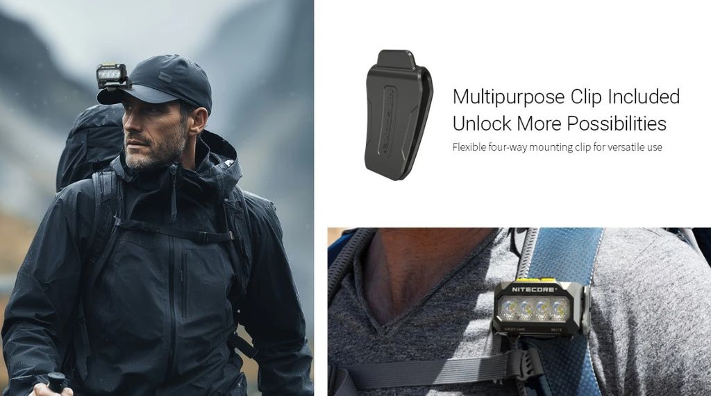 Nitecore HA27 UHE -otsalamppu 800lm