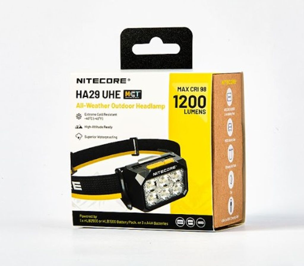 Nitecore HA29 UHE Pannlampa 1200lm - All-Weather Outdoor Headlamp