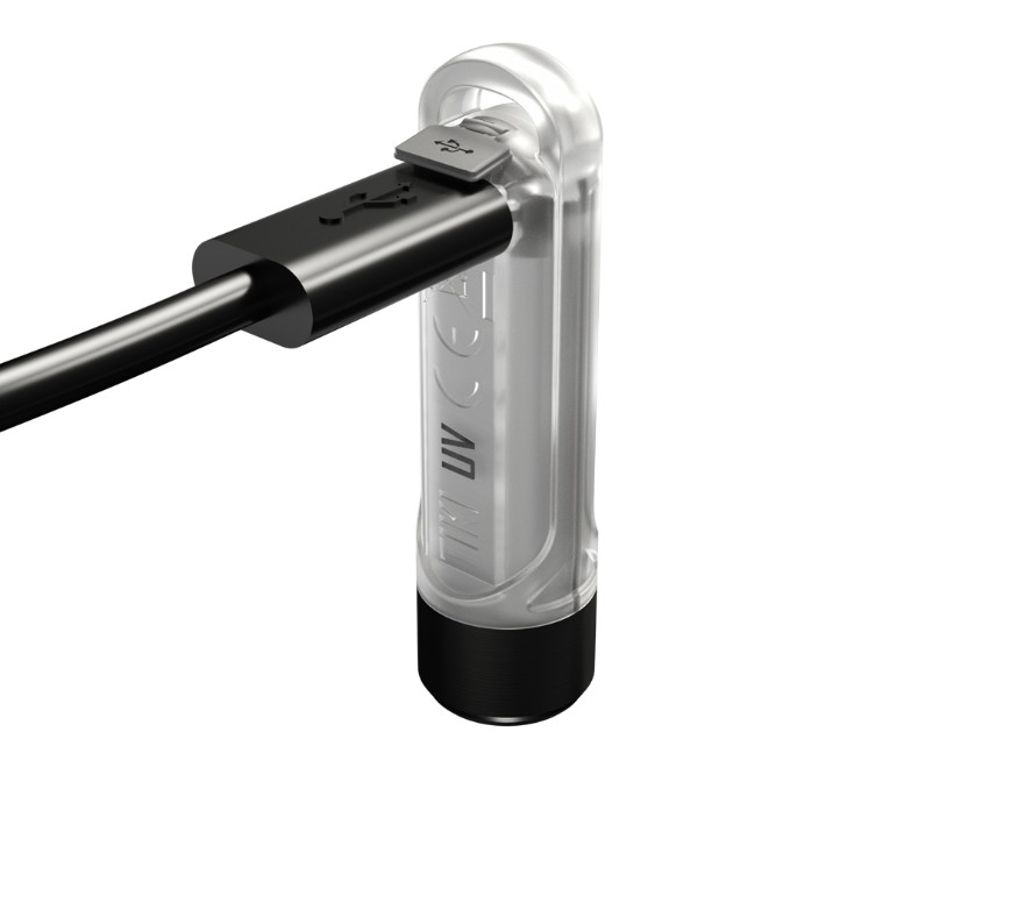 Nitecore TIKI UV Nyckelringsficklampa LED 70lm - Laddningsbar med USB-C