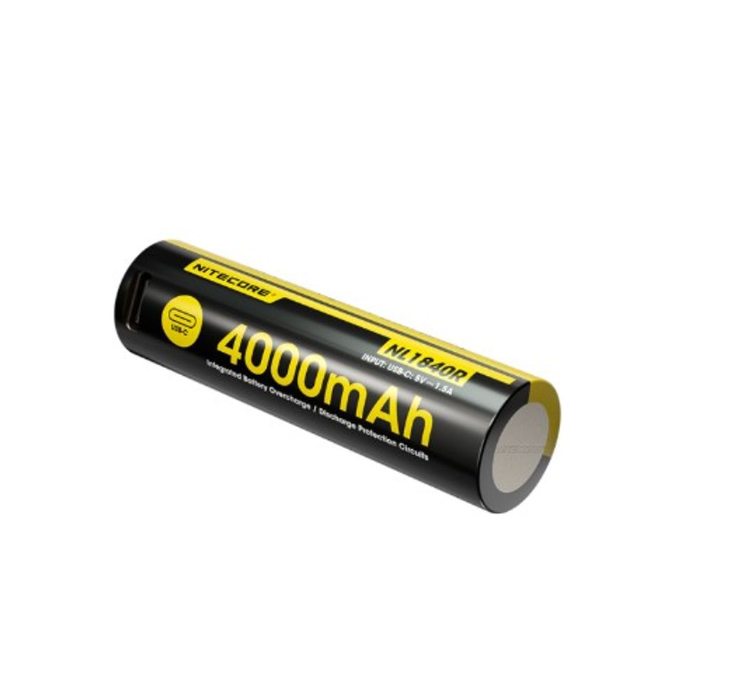 Nitecore NL1840R Li-ion 4000mAh 3,6V USB-C Laddningsbart 18650-batteri
