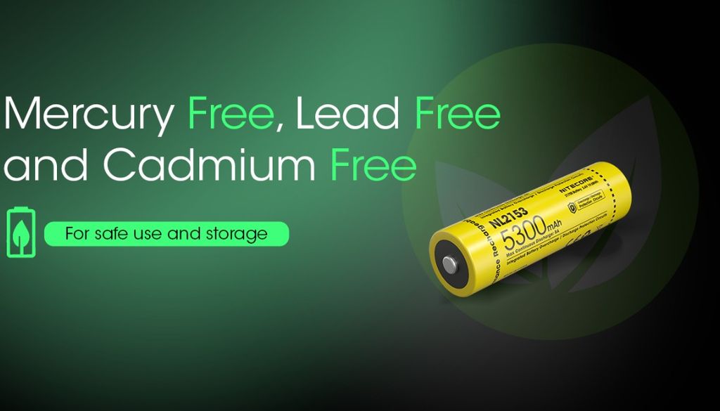 Nitecore NL2153 Li-ion 5300mAh 3,6V oppladbart 21700-batteri