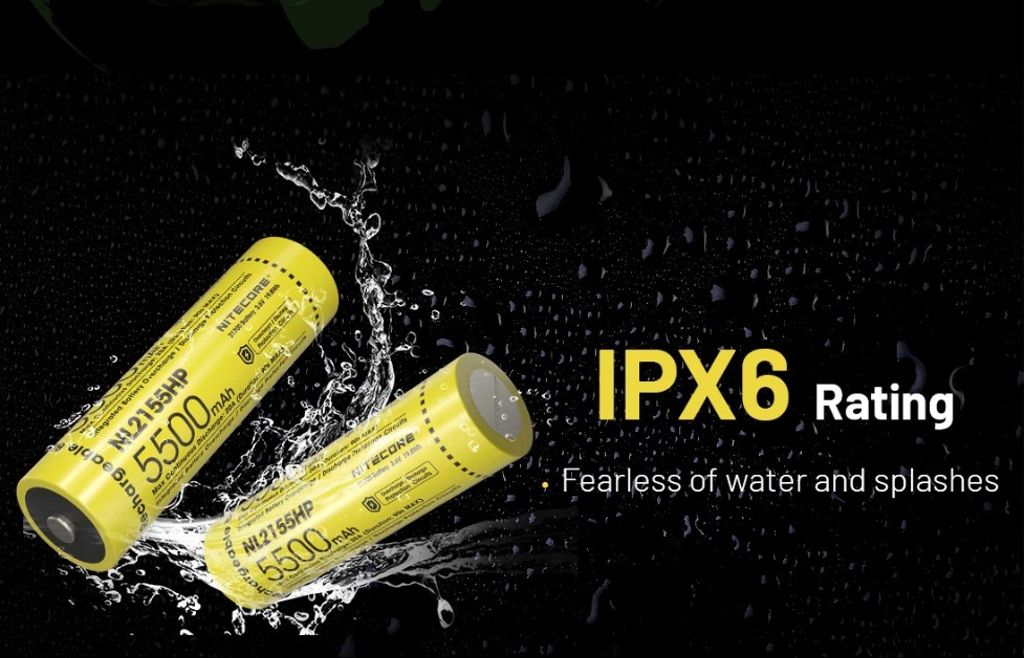 Nitecore NL2155HP Li-ion 5500mAh 3,6V genopladeligt 21700 batteri