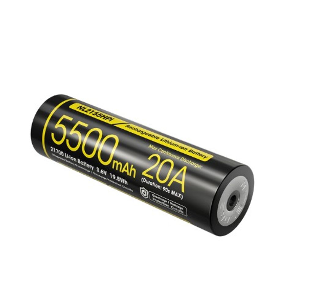 Nitecore NL2155HPi Li-ion 5500mAh 3,6V Laddningsbart 21700-batteri