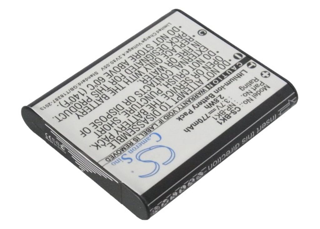 Sony Cyber-shot DSC-W180/B, 3,6 (3,7)V, 770mAh