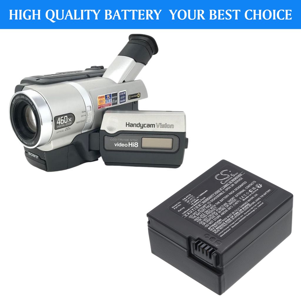 Sony DCR-TRV33, 7.2V (7.4V), 1300 mAh
